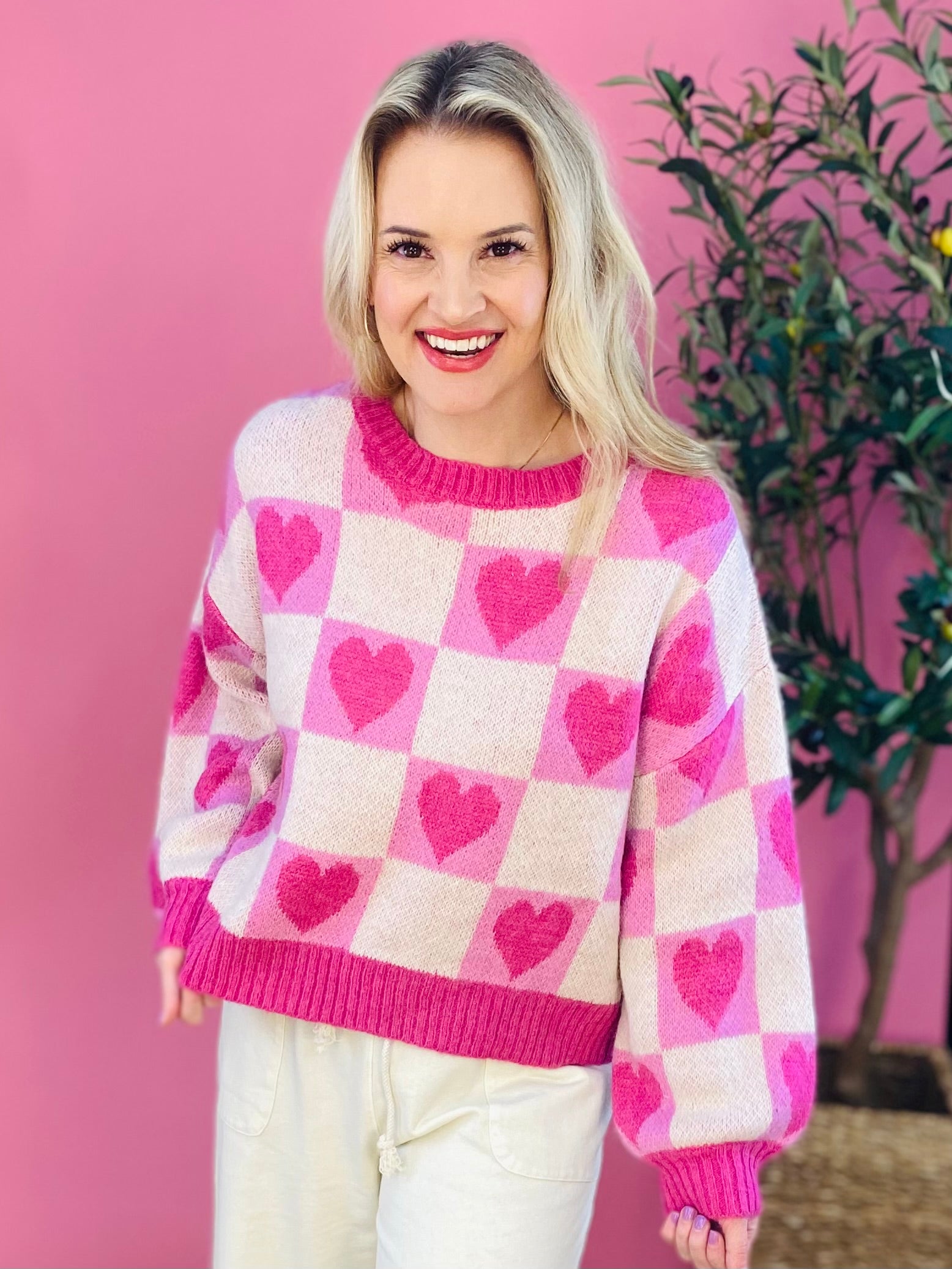 Happy Hearts Sweater-140 Sweaters-The Lovely Closet-The Lovely Closet, Women's Fashion Boutique in Alexandria, KY