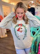 *Pre-Order*Vintage Santa Graphic Crewneck-135 T-Shirt Bar-The Lovely Closet-The Lovely Closet, Women's Fashion Boutique in Alexandria, KY