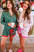 All I Want For Christmas Ruffle Pajama Set-350 Holiday-The Lovely Closet-The Lovely Closet, Women's Fashion Boutique in Alexandria, KY