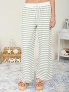 Relax and Repeat Wide Leg Lounge Pants - Olive-240 Pants-Blu Pepper-The Lovely Closet, Women's Fashion Boutique in Alexandria, KY
