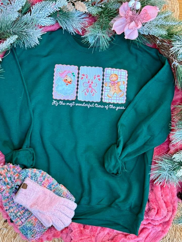 *Pre-Order* Wonderful Time of The Year Crewneck-350 Holiday-The Lovely Closet-The Lovely Closet, Women's Fashion Boutique in Alexandria, KY