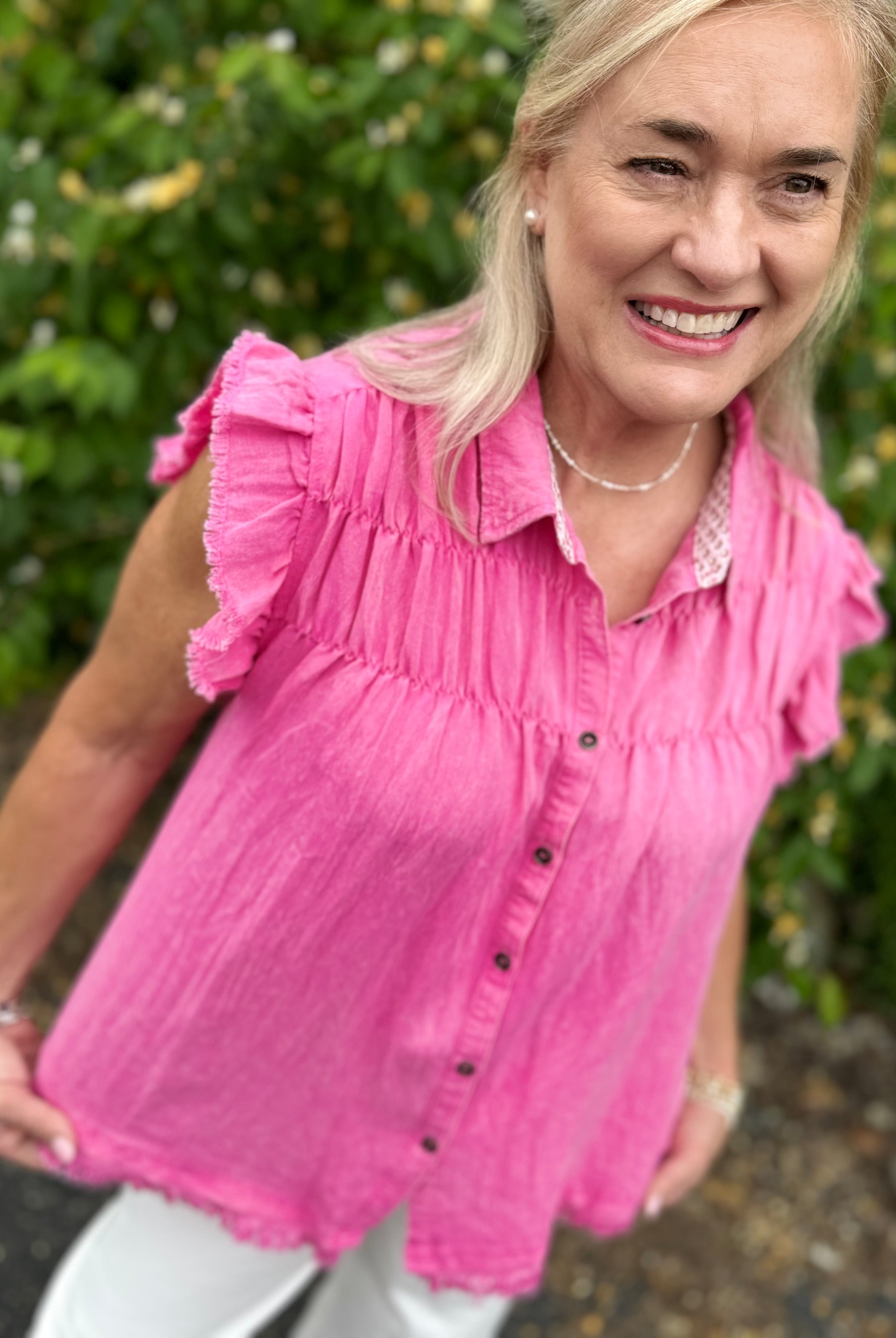 Vacay All Day Top - Pink-Tops-The Lovely Closet-The Lovely Closet, Women's Fashion Boutique in Alexandria, KY