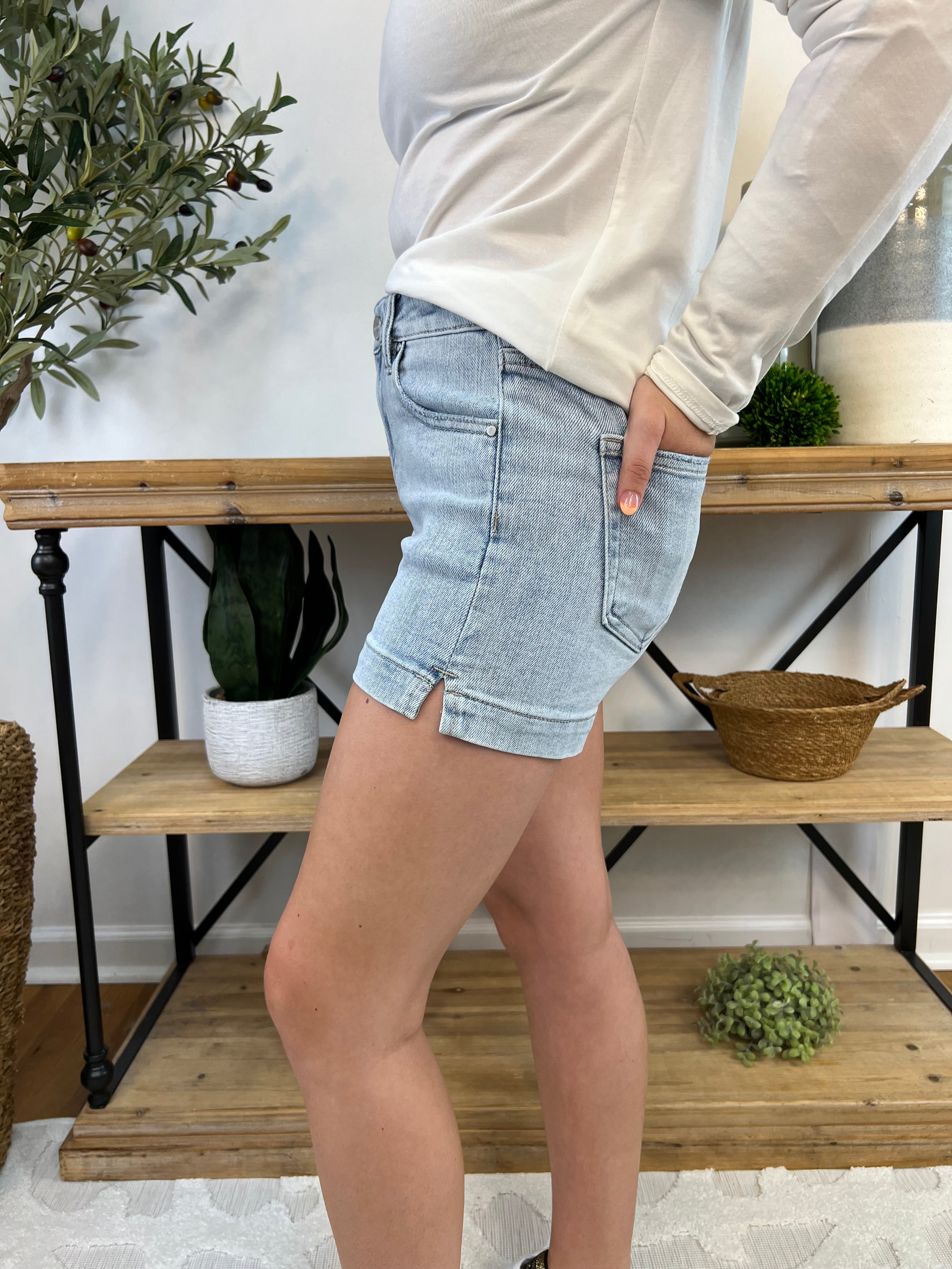 Denim shorts on sale best sale