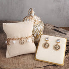 Starlit Relics – Coin & Pearl Station Necklace: Worn Gold Tone-250 Jewelry-PennyLine inc-The Lovely Closet, Women's Fashion Boutique in Alexandria, KY