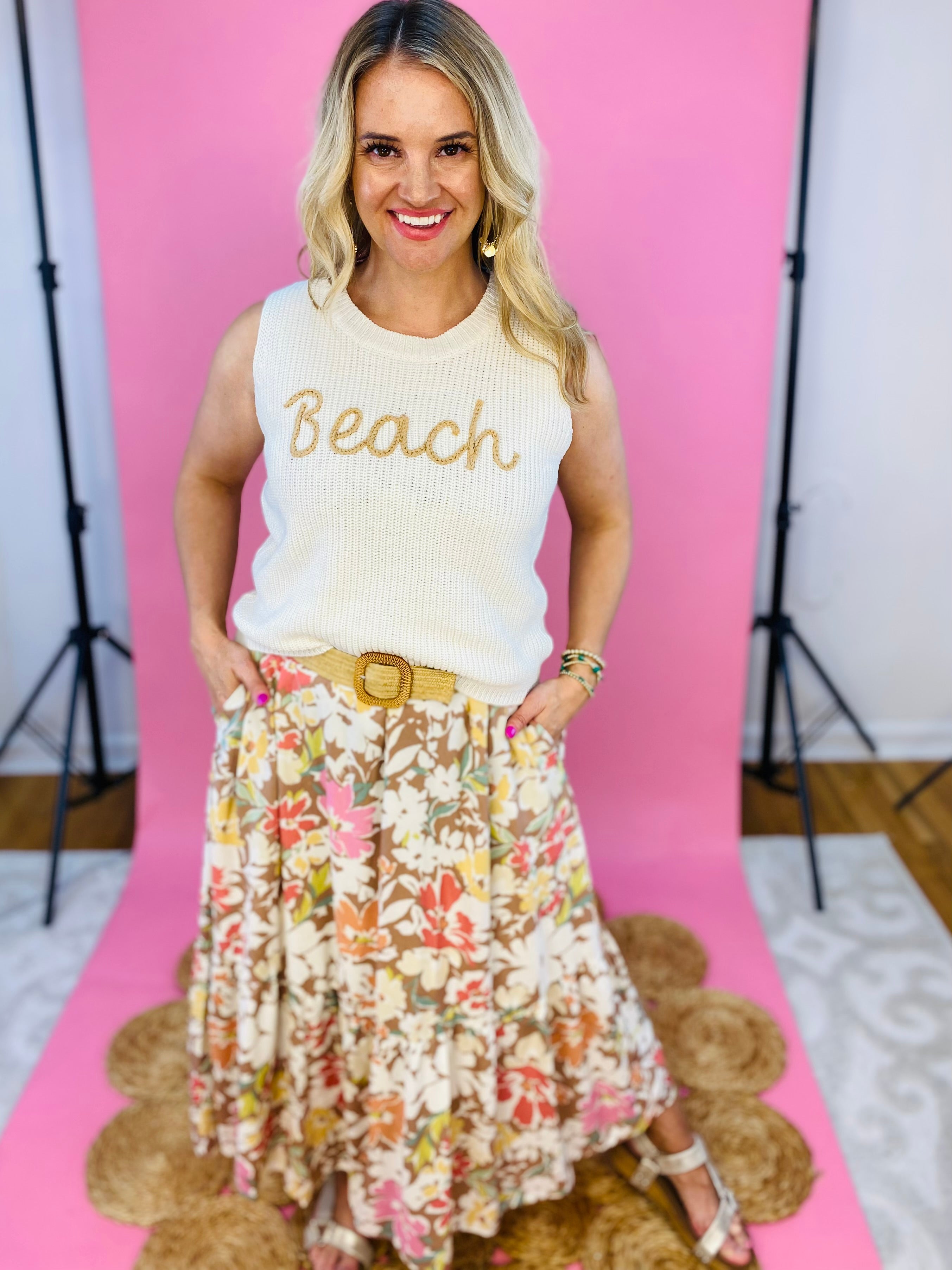 Sunset on the Beach Midi Dress-180 Dresses-Be Cool-The Lovely Closet, Women's Fashion Boutique in Alexandria, KY