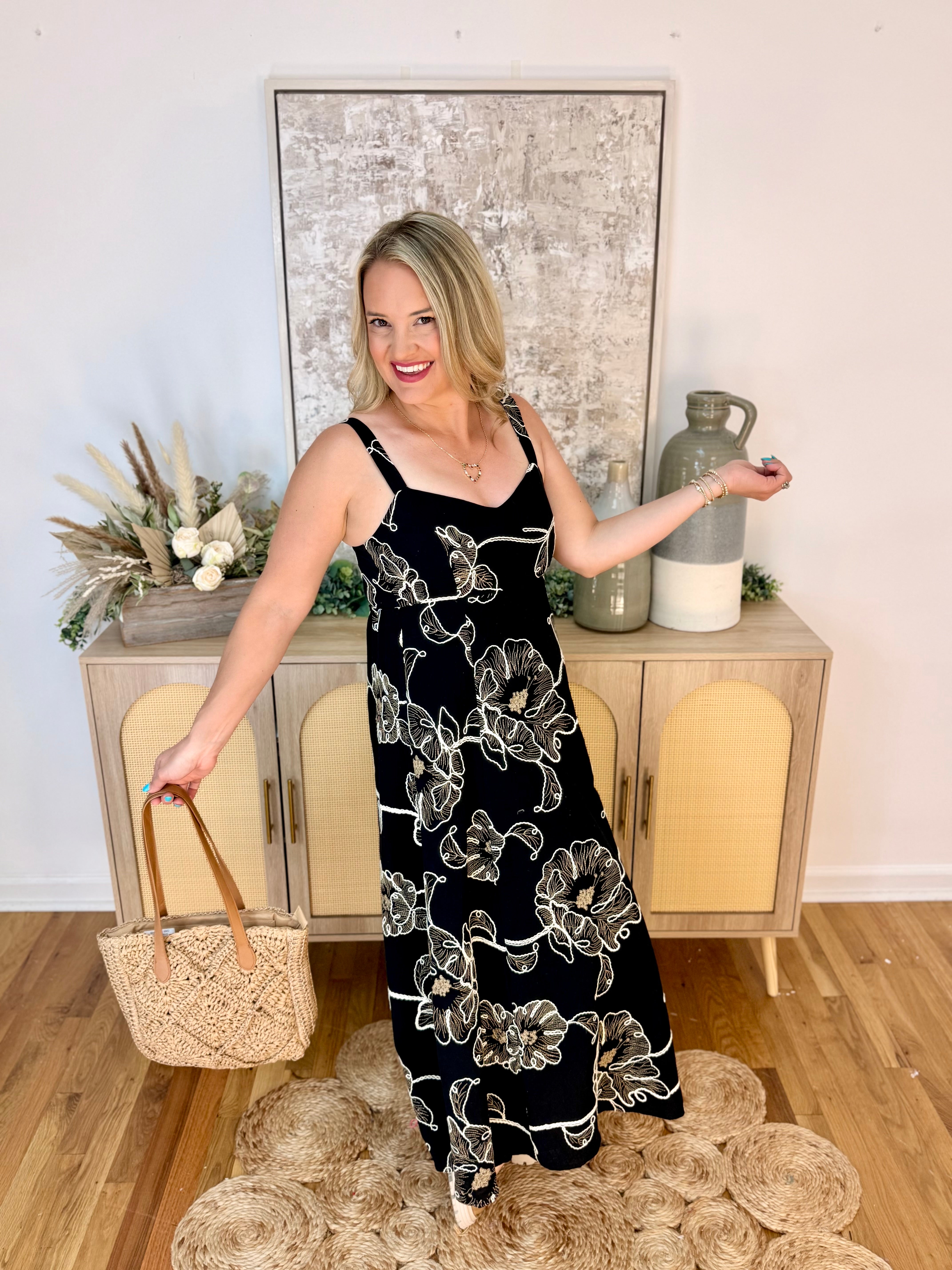 Beach Escape Embroidered Dress-180 Dresses-Blu Pepper-The Lovely Closet, Women's Fashion Boutique in Alexandria, KY