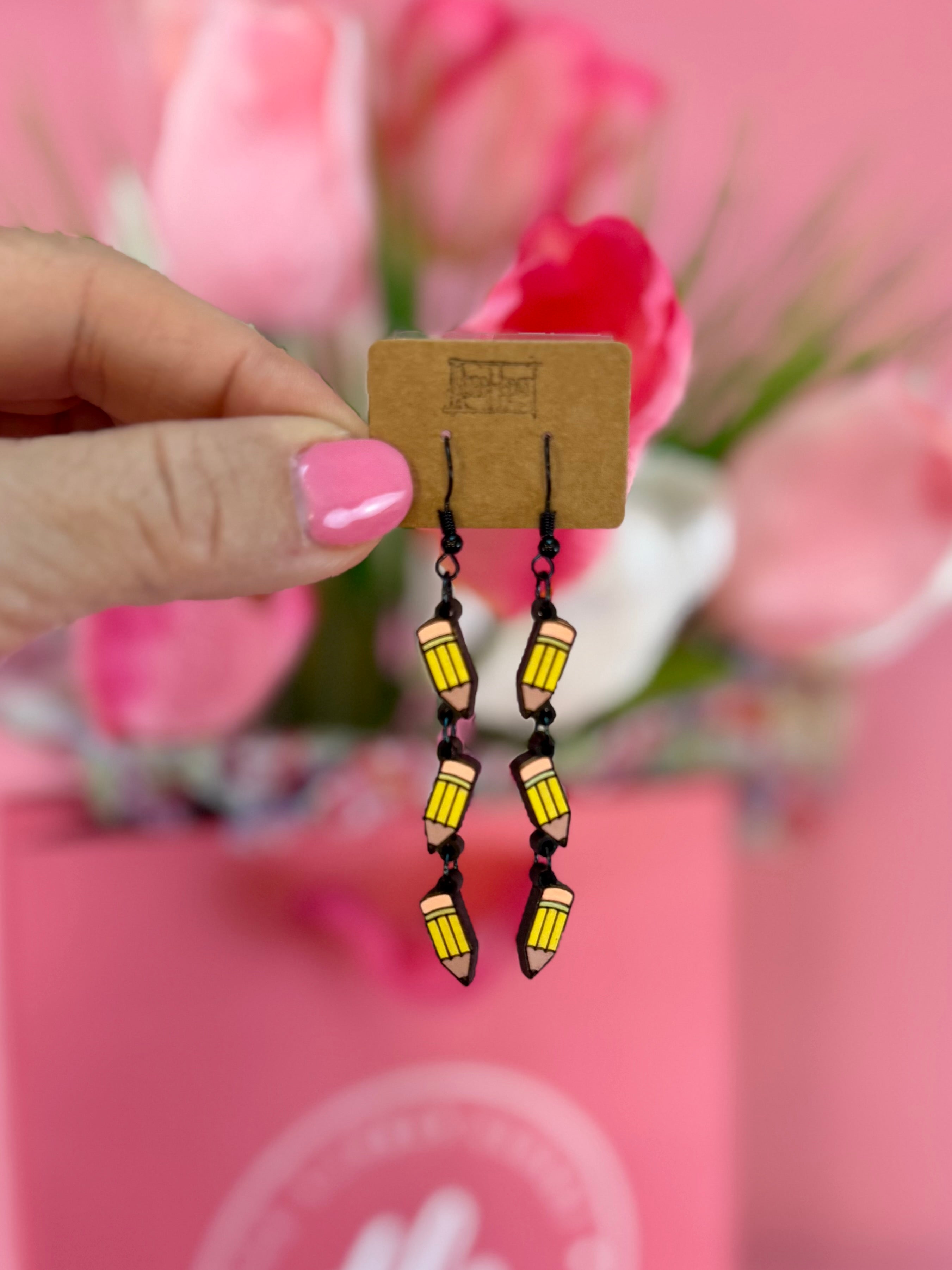 Best Teacher Ever Earring Collection-250 Jewelry-RH-The Lovely Closet, Women's Fashion Boutique in Alexandria, KY
