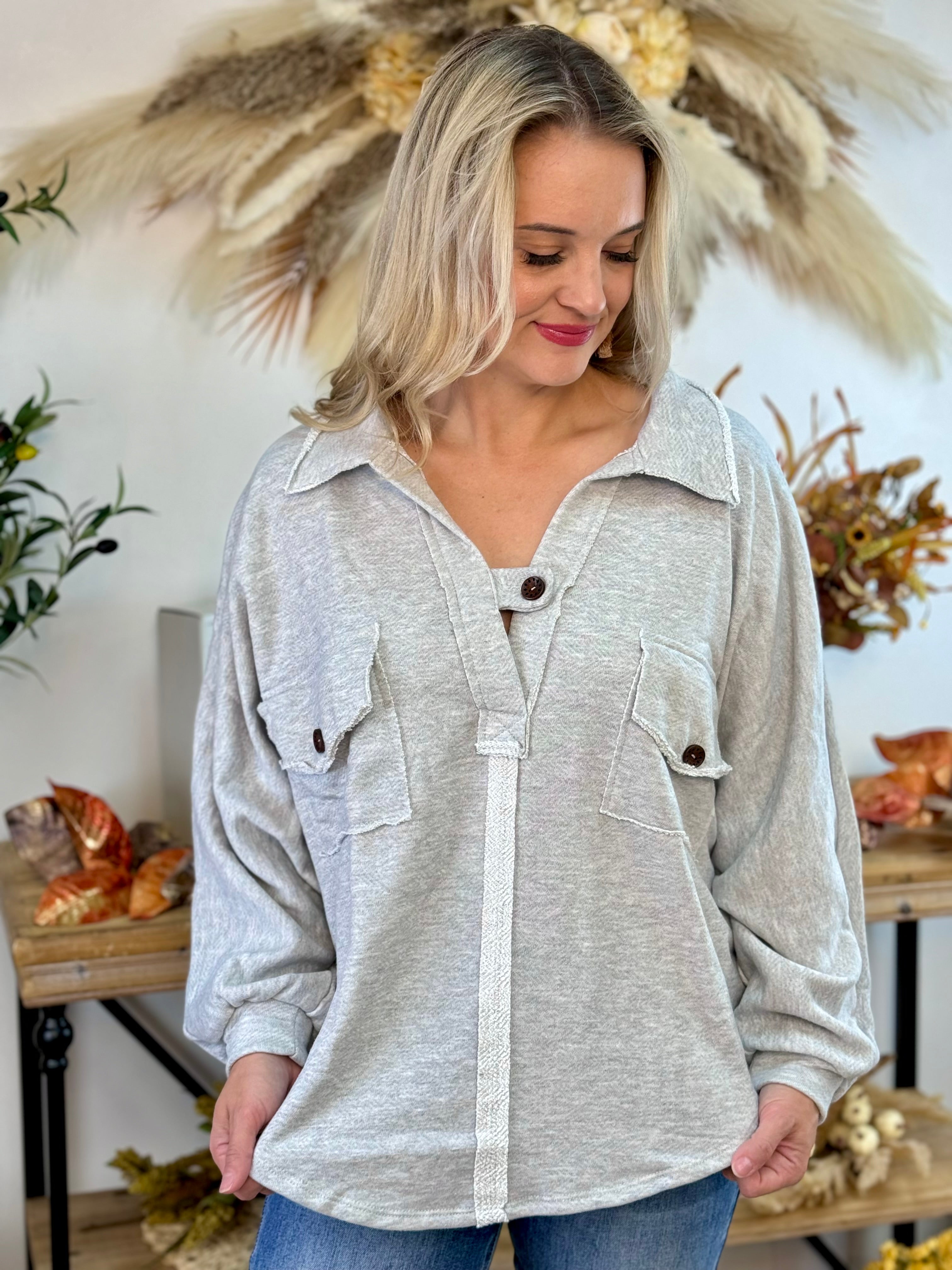 Wear Everywhere Pullover-110 Long Sleeve Top-The Lovely Closet-The Lovely Closet, Women's Fashion Boutique in Alexandria, KY