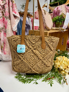 Straw Tote-280 Accessories-judson-The Lovely Closet, Women's Fashion Boutique in Alexandria, KY