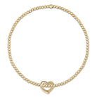 EXTENDS Love Small Gold Charm Bracelet-Bracelets-eNewton-The Lovely Closet, Women's Fashion Boutique in Alexandria, KY