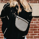 Westlyn Woven Bum Bag - Checkered Black-290 Bag/Handbags-Pretty Simple-The Lovely Closet, Women's Fashion Boutique in Alexandria, KY