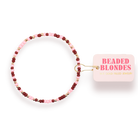 Cranberry Blush Sprinkle Bracelet: Extended 7.25 inch-bracelet-Beaded Blondes-The Lovely Closet, Women's Fashion Boutique in Alexandria, KY