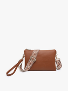 Izzy Crossbody w/ Guitar Strap: Brown-290 Bag/Handbags-Jen & Co.-The Lovely Closet, Women's Fashion Boutique in Alexandria, KY
