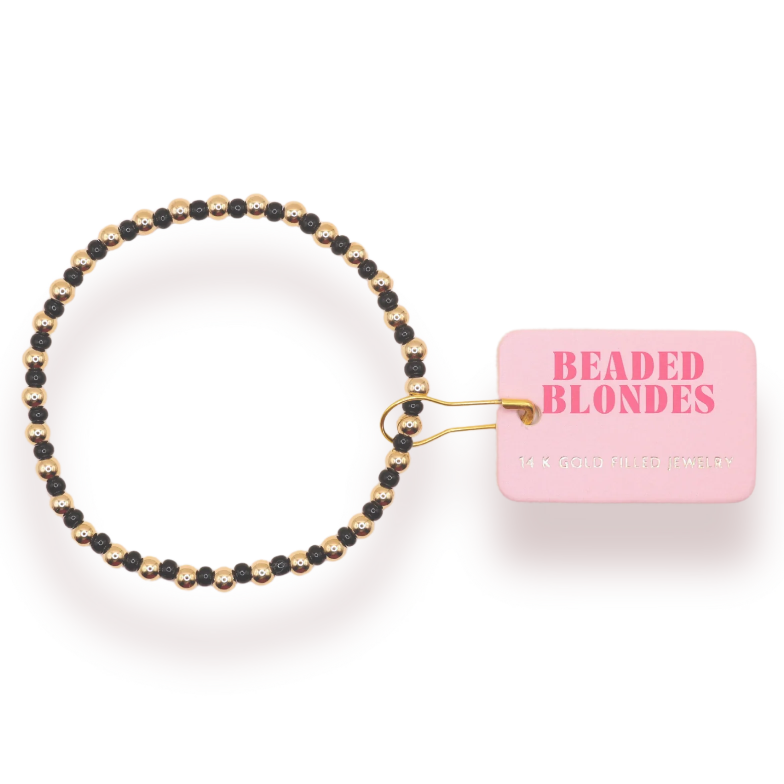 Black Demi: Std 6.75-bracelet-Beaded Blondes-The Lovely Closet, Women's Fashion Boutique in Alexandria, KY