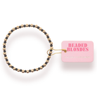 Black Demi: Ext 7.25-bracelet-Beaded Blondes-The Lovely Closet, Women's Fashion Boutique in Alexandria, KY