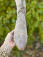 Corkys Headliner Faux Suede Boot - Gray-270 Shoes-Corkys-The Lovely Closet, Women's Fashion Boutique in Alexandria, KY