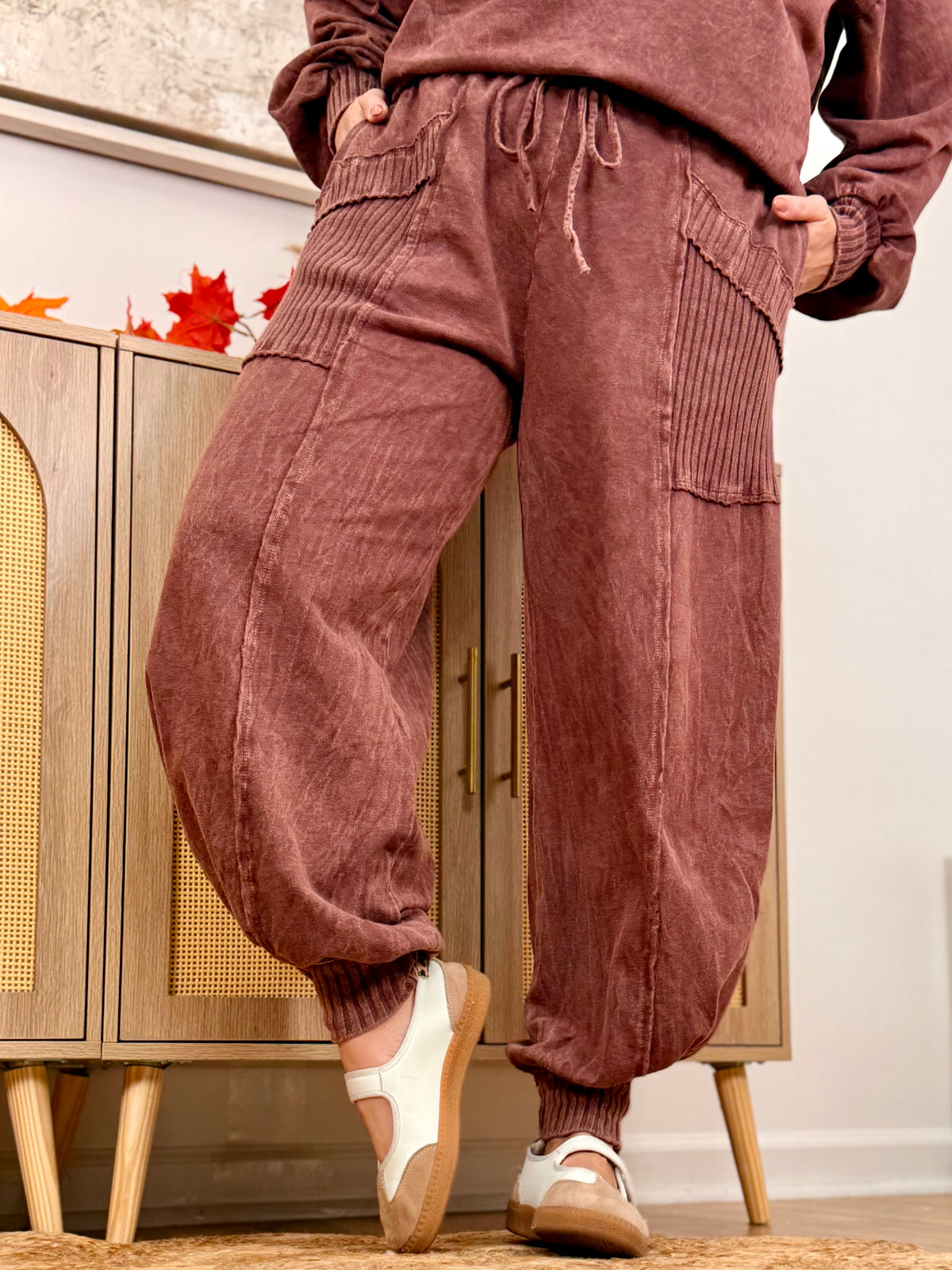 Cool Intentions Joggers - Hot Cocoa-240 Pants-jHer-The Lovely Closet, Women's Fashion Boutique in Alexandria, KY