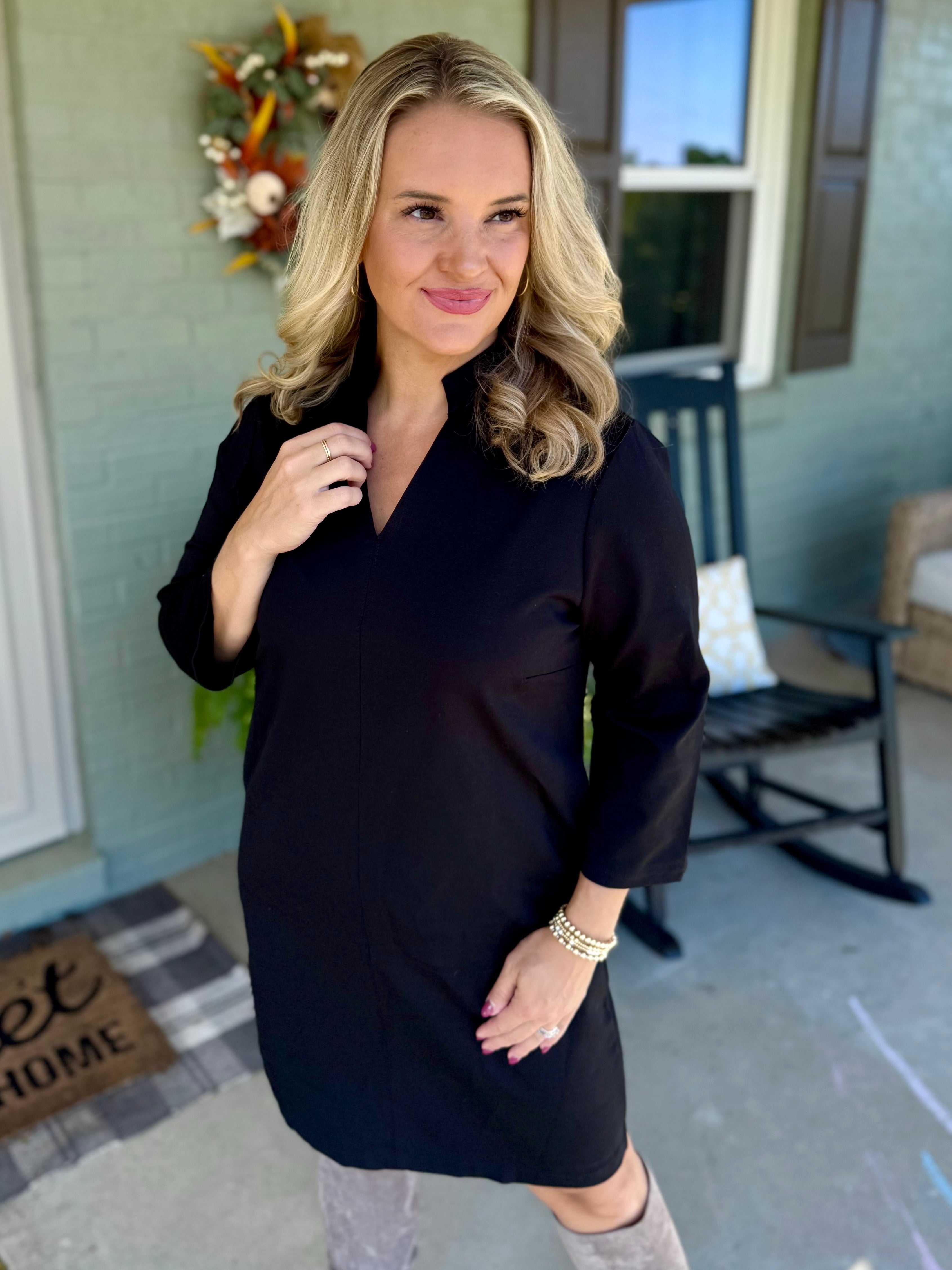 Magic A-Line Dress - Black-180 Dresses-Dear Scarlett-The Lovely Closet, Women's Fashion Boutique in Alexandria, KY