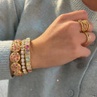 Sparkly Disco Pink Bracelet Stack-250 Jewelry-Treasure Jewels Inc.-The Lovely Closet, Women's Fashion Boutique in Alexandria, KY
