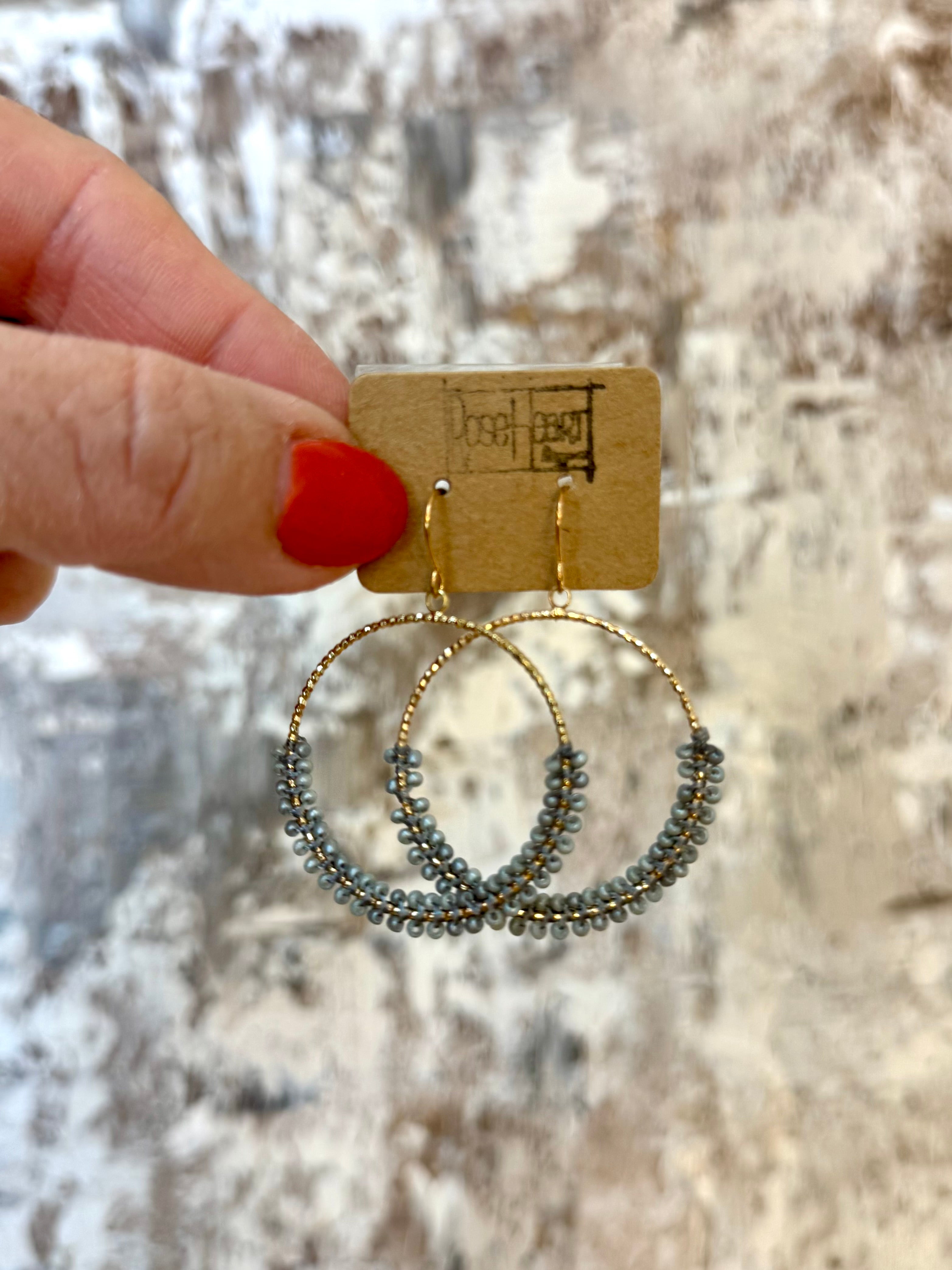 RoseHeart Earrings - Dressed for Fall-180 Dresses-RH-The Lovely Closet, Women's Fashion Boutique in Alexandria, KY