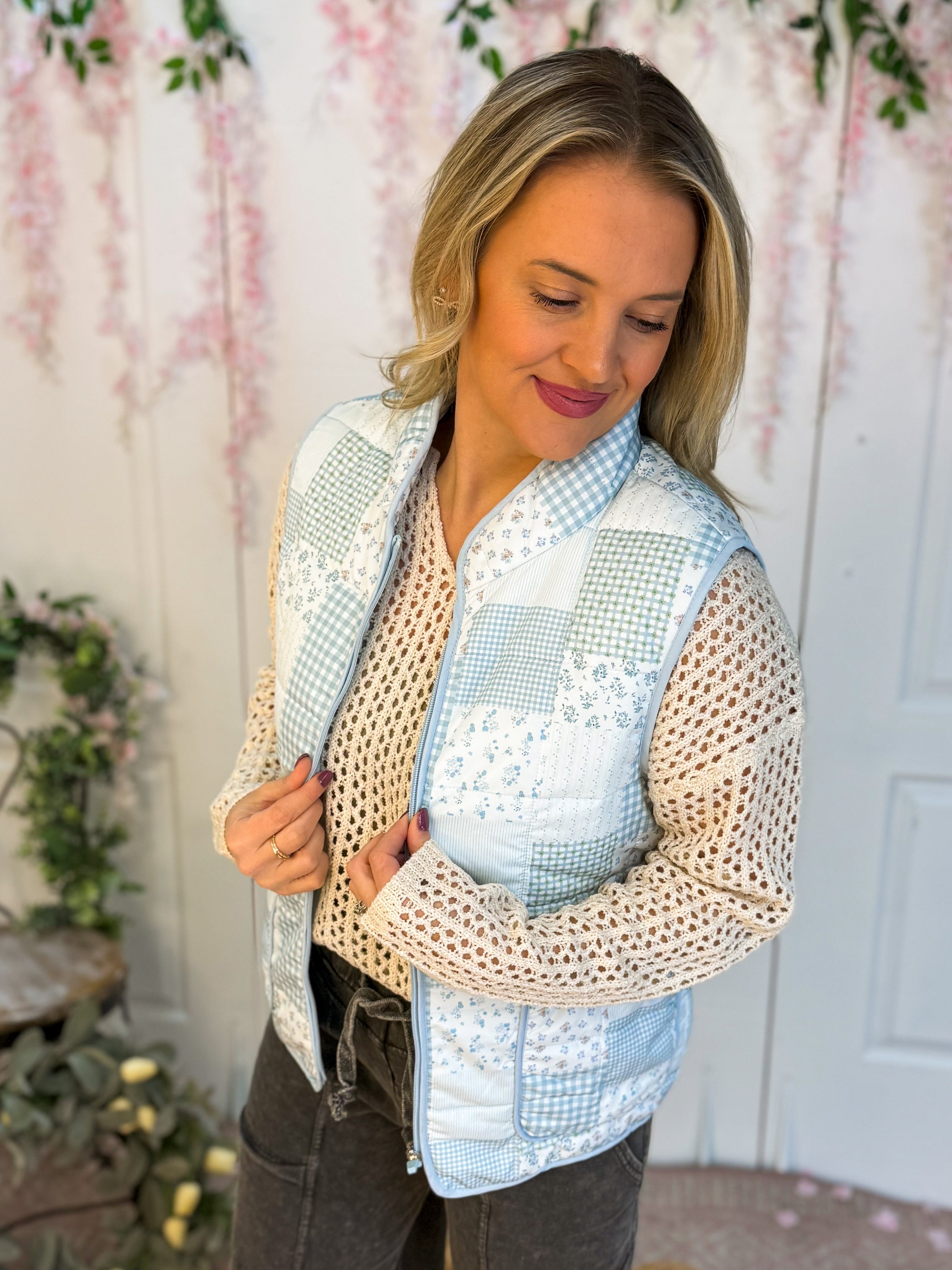 Winter Blues Vest-The Lovely Closet-The Lovely Closet, Women's Fashion Boutique in Alexandria, KY
