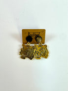 Game Day RoseHeart Football Earrings-250 Jewelry-RH-The Lovely Closet, Women's Fashion Boutique in Alexandria, KY
