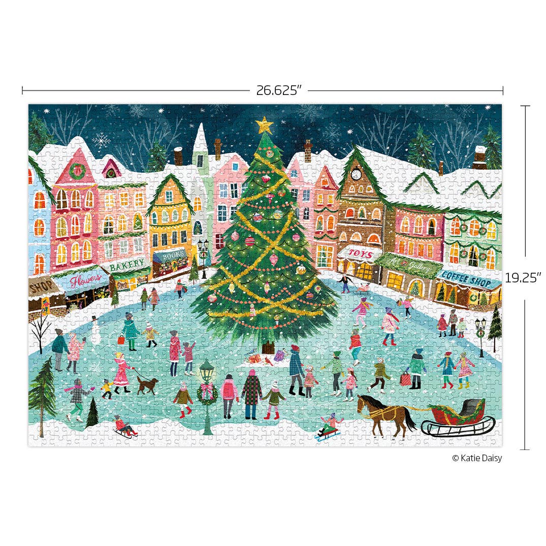 Town Square 1000 Piece Christmas Puzzle-310 Gift-WerkShoppe-The Lovely Closet, Women's Fashion Boutique in Alexandria, KY
