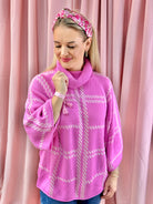 I Pink I Can Sweater-140 Sweaters-The Lovely Closet-The Lovely Closet, Women's Fashion Boutique in Alexandria, KY