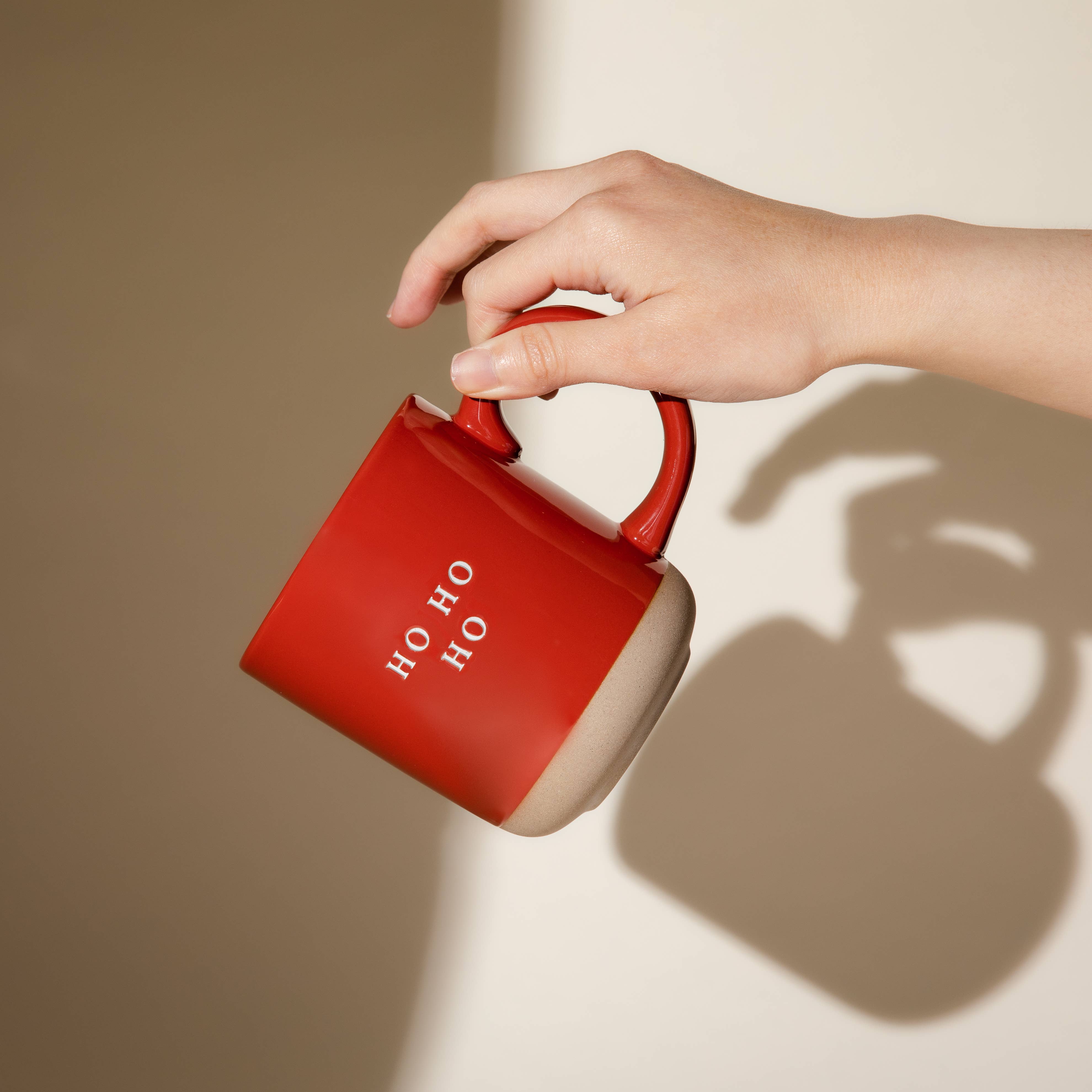 Ho Ho Ho Red Stoneware Coffee Mug-310 Gift-Sweet Water Decor-The Lovely Closet, Women's Fashion Boutique in Alexandria, KY