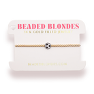 Soccer Ball Bracelet on Gold: Gold / Standard 6.75 inch-bracelets-Beaded Blondes-The Lovely Closet, Women's Fashion Boutique in Alexandria, KY