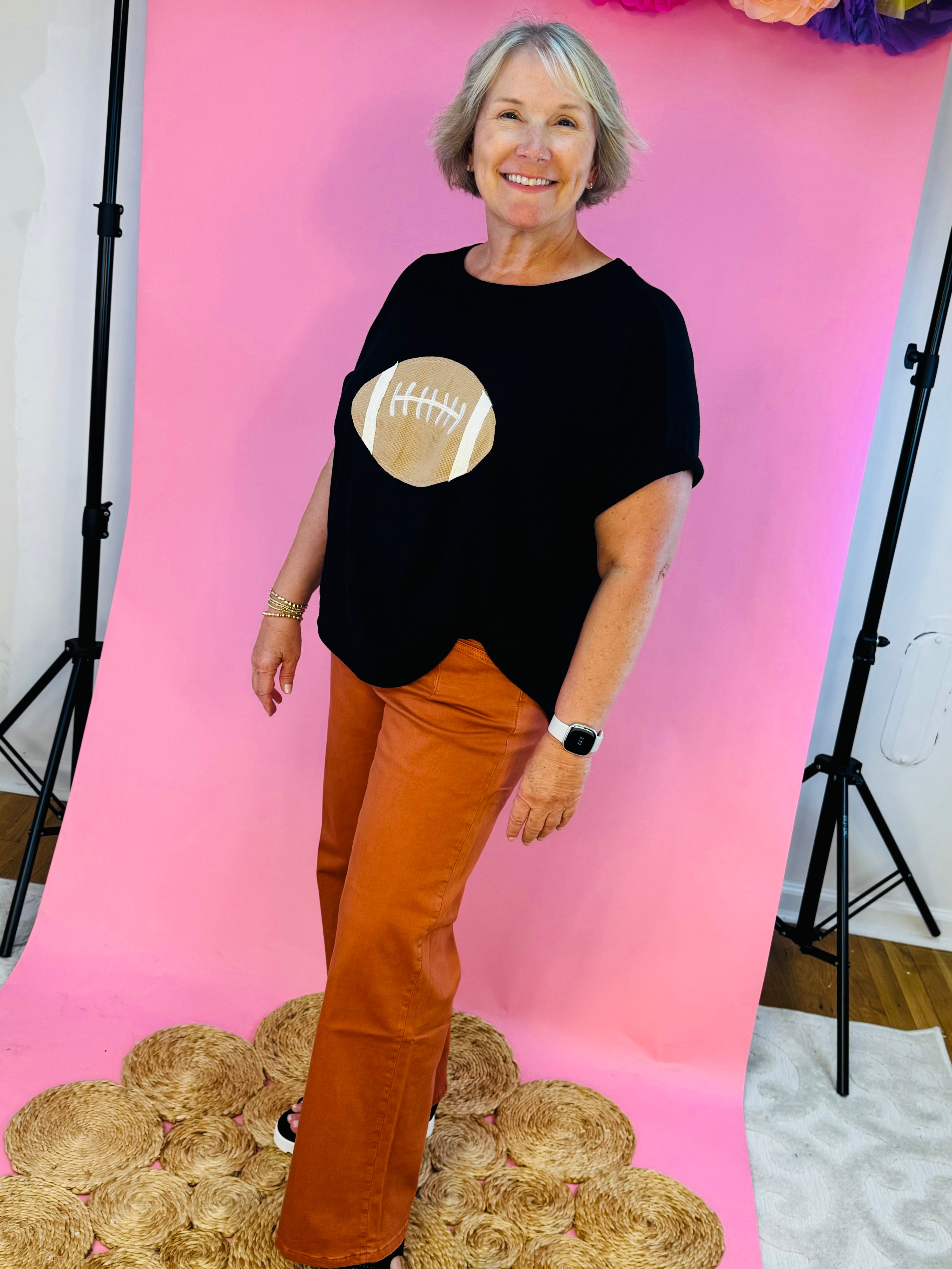 It's Football Season Top-100 Short Sleeve Tops-bibi-The Lovely Closet, Women's Fashion Boutique in Alexandria, KY