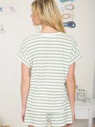 Relax and Repeat Short Sleeve Knit Top -Olive-100 Short Sleeve Tops-Blu Pepper-The Lovely Closet, Women's Fashion Boutique in Alexandria, KY