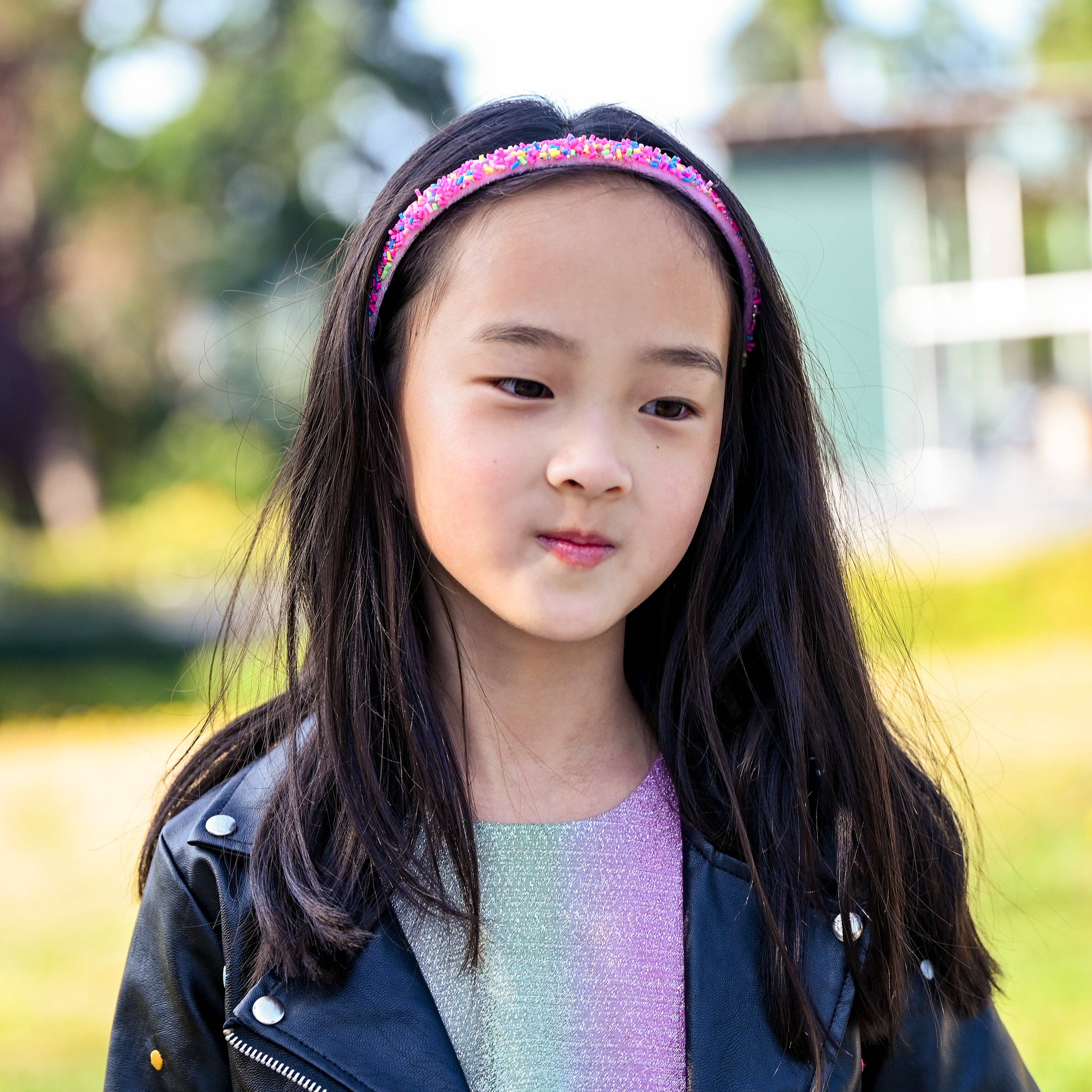 Thin Sprinkle Headband - Purple-310 Gift-Frog Sac-The Lovely Closet, Women's Fashion Boutique in Alexandria, KY