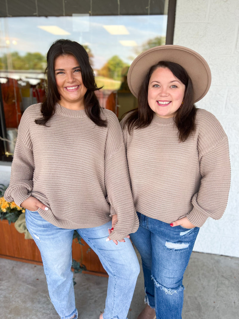 FINAL SALE Taupe to Me Sweater