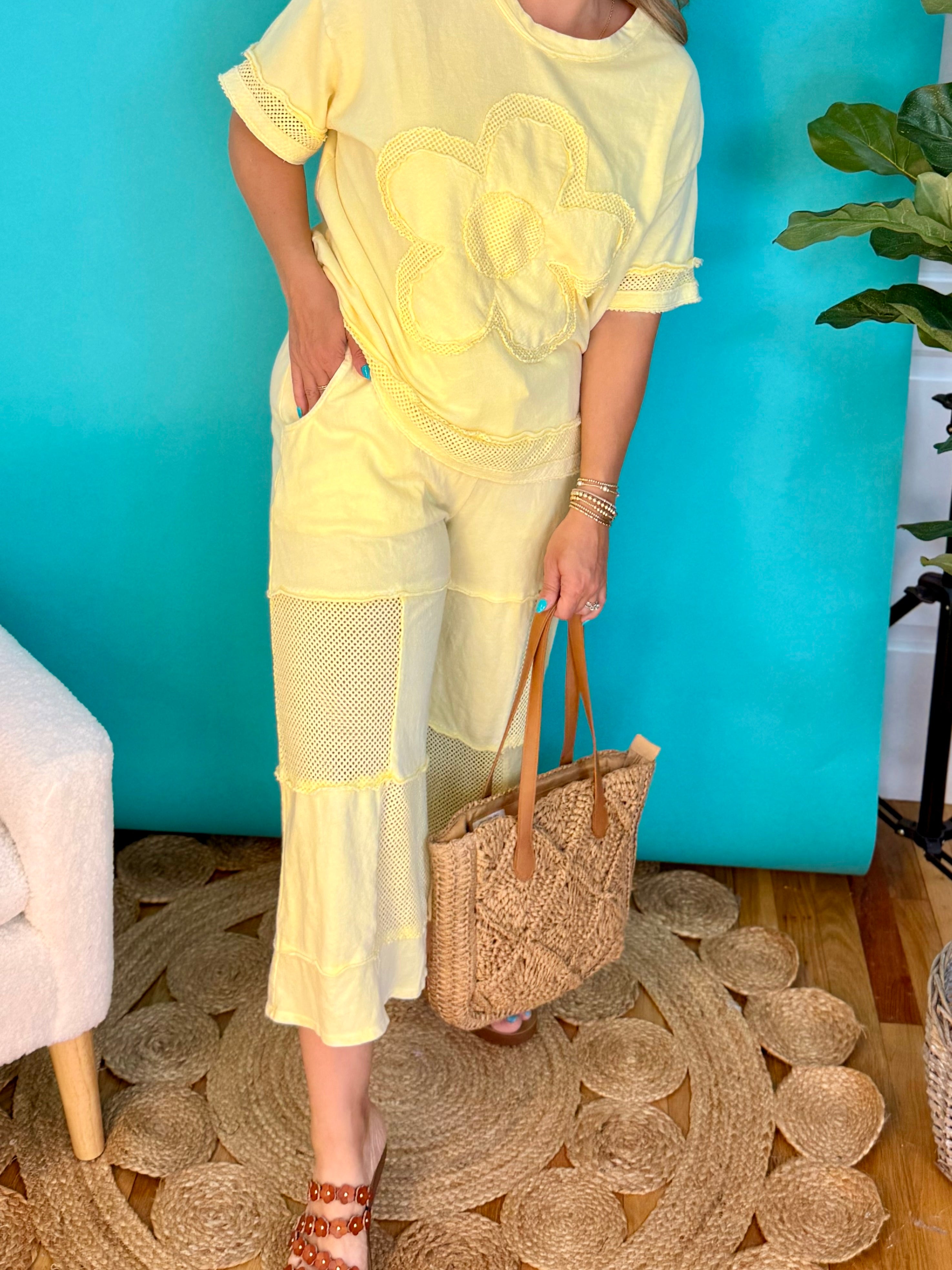 Sunshine Soul Mineral Wash Bottoms-240 Pants-J.Her-The Lovely Closet, Women's Fashion Boutique in Alexandria, KY