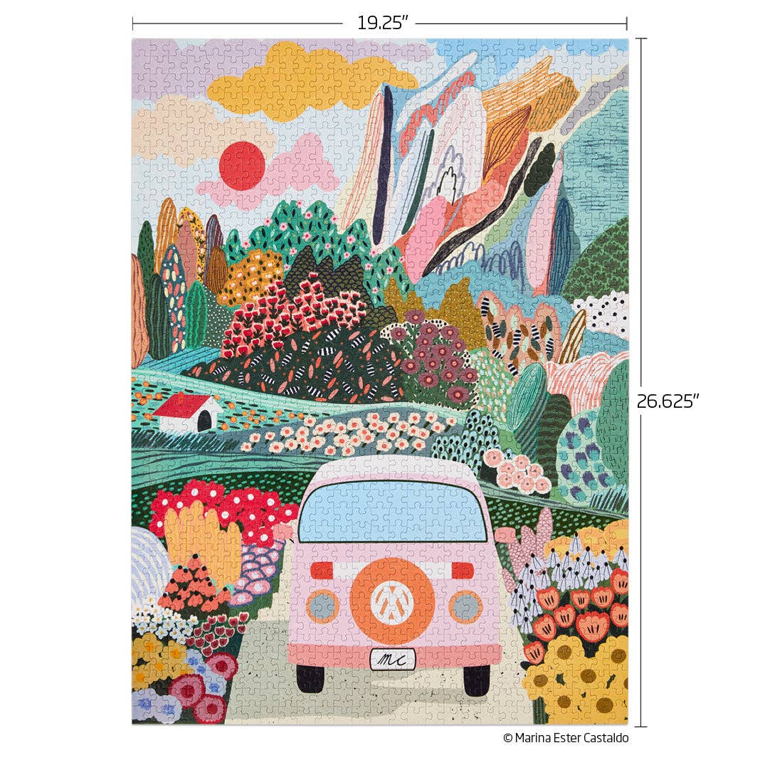 Road Trip 1000 Piece Puzzle-310 Gift-WerkShoppe-The Lovely Closet, Women's Fashion Boutique in Alexandria, KY