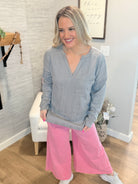 Cozy Day Long Sleeve Top-110 Long Sleeve Top-bibi-The Lovely Closet, Women's Fashion Boutique in Alexandria, KY