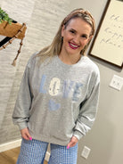 LOVE Appliqué Pullover-110 Long Sleeve Top-Main Strip-The Lovely Closet, Women's Fashion Boutique in Alexandria, KY
