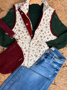 Cranberry Fields Vest-170 Jackets/Outerwear-Blu Pepper-The Lovely Closet, Women's Fashion Boutique in Alexandria, KY