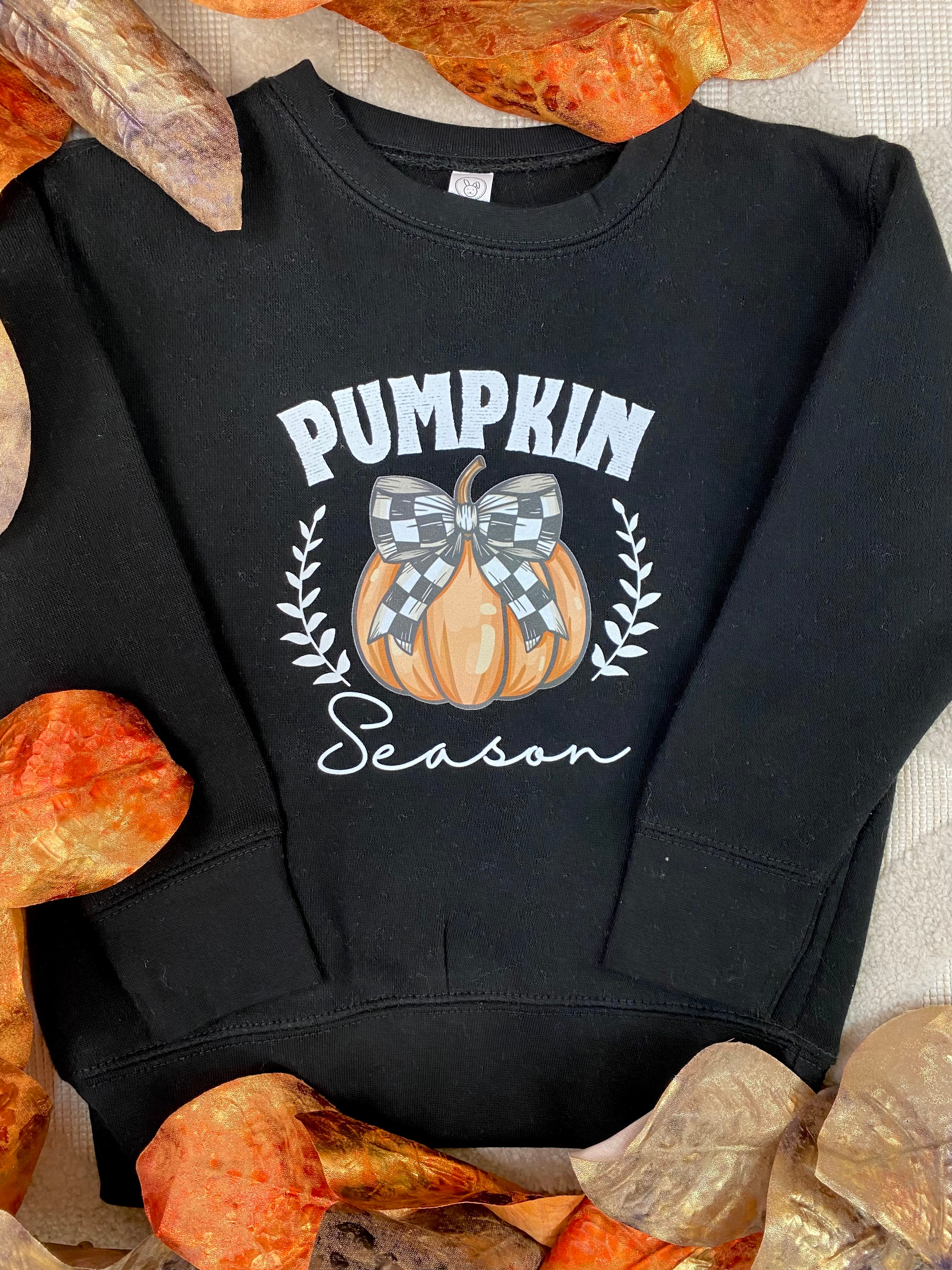 Pumpkin Season - Toddler Graphic Crewneck-135 T-Shirt Bar-The Lovely Closet-The Lovely Closet, Women's Fashion Boutique in Alexandria, KY