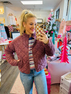 Plum Perfect Jacket-170 Jackets/Outerwear-The Lovely Closet-The Lovely Closet, Women's Fashion Boutique in Alexandria, KY