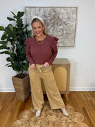Relaxed Cargo Wide Leg Pants-240 Pants-easel-The Lovely Closet, Women's Fashion Boutique in Alexandria, KY
