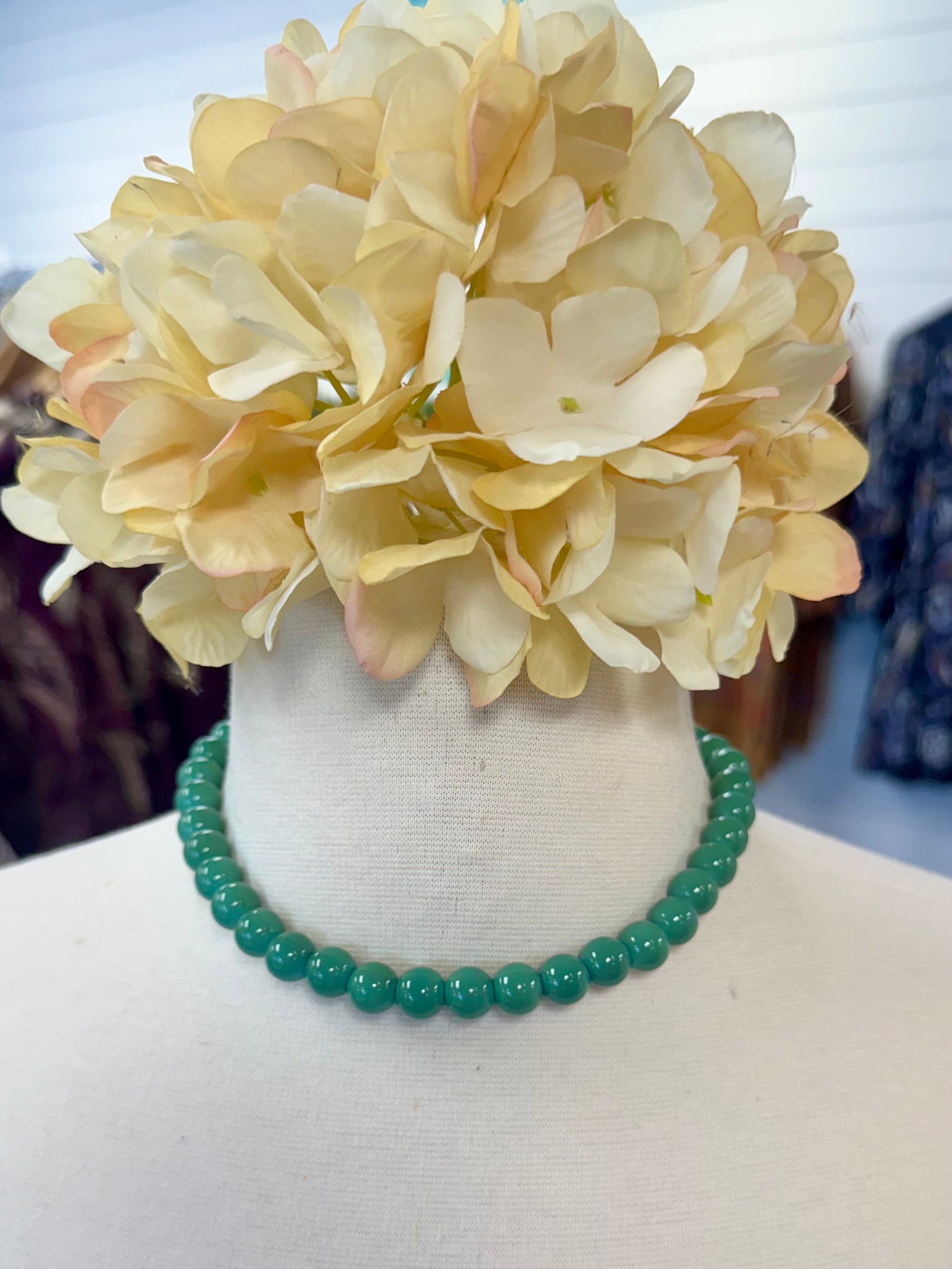 Green Apple Candy Bead Necklace-280 Accessories-Golden Stella-The Lovely Closet, Women's Fashion Boutique in Alexandria, KY