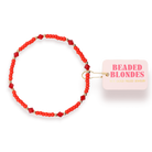 Eleanor Bracelet in Bright Red: Extended 7.25 inch-bracelet-Beaded Blondes-The Lovely Closet, Women's Fashion Boutique in Alexandria, KY