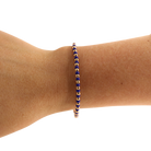 Cobalt Blue Demi Bracelet: Gold / Standard 6.75 inch-bracelet-Beaded Blondes-The Lovely Closet, Women's Fashion Boutique in Alexandria, KY