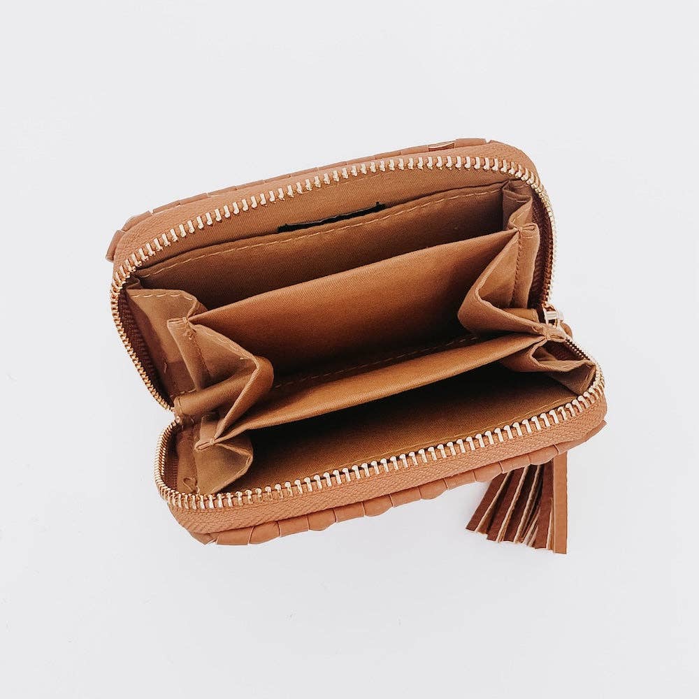 Wynona Woven Wallet - Checkered Brown-280 Accessories-Pretty Simple-The Lovely Closet, Women's Fashion Boutique in Alexandria, KY