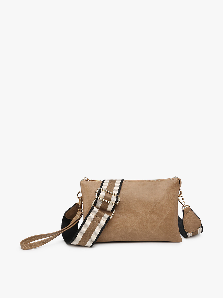 Izzy Crossbody w/ Guitar Strap - Taupe-290 Bag/Handbags-Jen & Co.-The Lovely Closet, Women's Fashion Boutique in Alexandria, KY