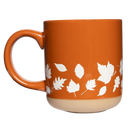 White Fall Leaves Stoneware Coffee Mug-310 Gift-Sweet Water Decor-The Lovely Closet, Women's Fashion Boutique in Alexandria, KY