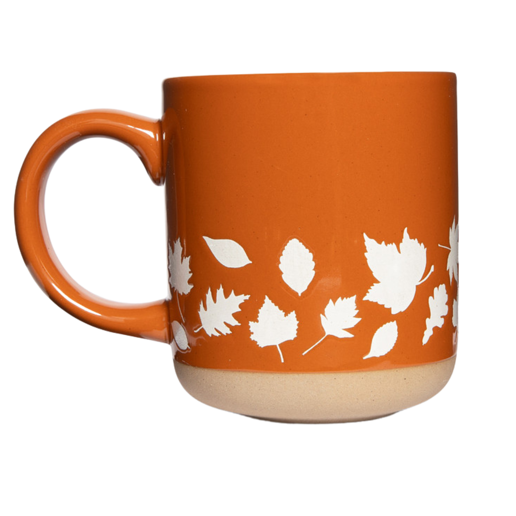 White Fall Leaves Stoneware Coffee Mug-310 Gift-Sweet Water Decor-The Lovely Closet, Women's Fashion Boutique in Alexandria, KY