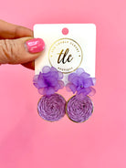 Pretty Petals Earrings - Lavender-250 Jewelry-The Lovely Closet-The Lovely Closet, Women's Fashion Boutique in Alexandria, KY